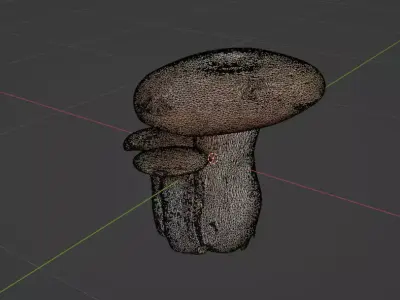 Mushroom game ready asset  3D model