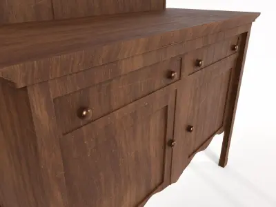 1930s Sideboard Low-poly 3D model