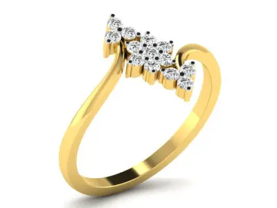  Engagement ring 55 light weight3dm cad files  part 02 3D print model purchase