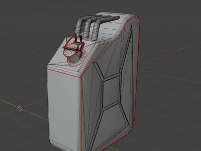 Jerrycan Free low-poly 3D model