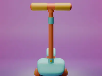 Cartoon style Kick Scooter 3D model