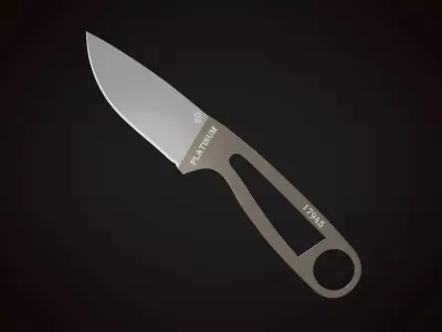 Knife 1 C Low-poly 3D model