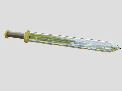 Low-Poly Roman Sword  Free 3D model