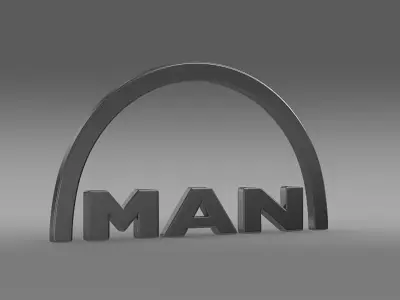 man logo 3D model from CGTrader