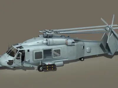 SH-60 Seahawk Low-poly 3D model