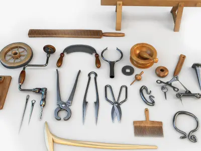 Medieval Tools 3D model