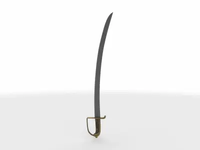 sword sabre 03  3D model