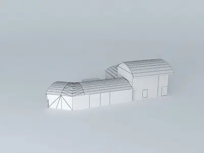 Renault-Renault auto service shops and the autopredajňa Servis Free 3D model