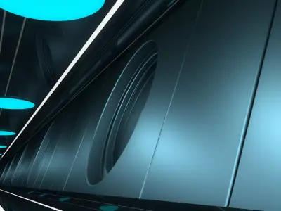 Sci Fi Tunnel 3D model 60