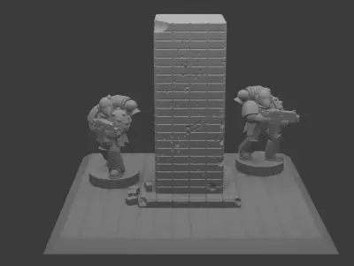 Epic Scale Miniature Terrain Piece 3D print model