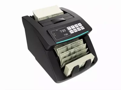 Electronic money counting machine 3D model