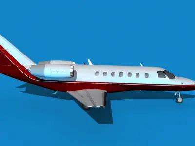 Cessna C528 Citation CJ3 V08 3D model