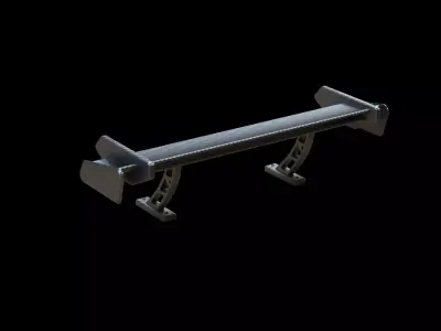 Spoiler carbon tuning vehicle car  3D model