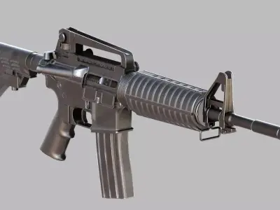 M4A1 Carbine- Game Ready PBR Low-poly 3D model