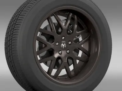Dodge Vin Diesel Car wheel 3D model