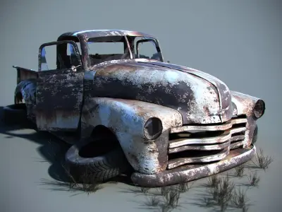 Car Wreck 3D model
