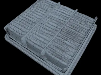 Wix Air Filter Low Poly Low-poly 3D model