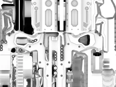 Laser Handgun Low-poly 3D model purchase