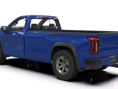 2027 Silverado Concept Single Cab Extended Bed 3D model
