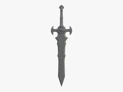 Fantasy Sword Low-poly 3D model 23