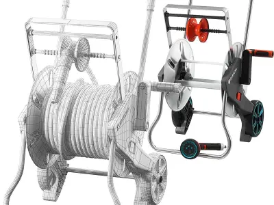 AquaRoll Easy Metal Set by Gardena 3D model