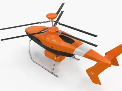  Rescue Patrol Helicopter Orange 