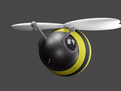 Cute Bee 3D model