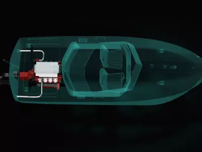 Motorboat X-Ray 3D model