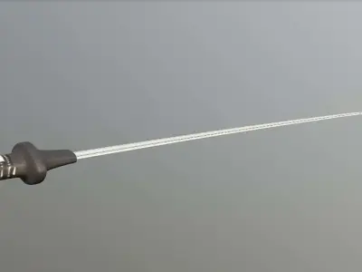 Katana samurai sword Free low-poly 3D model