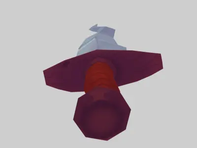 Iron Dagger - Hand Painted 3D model