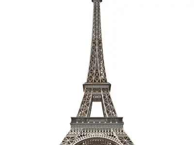 Eiffel Tower Low-Poly 3D model 3
