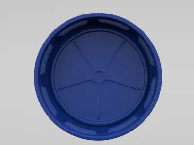 Bottle plastic plate 3D model