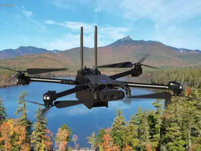 Autonomous Drone Skydio X2 3D model