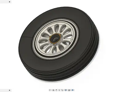 Wheels - Honda Jet Elite II  3D model