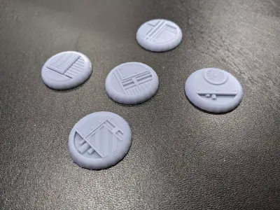 Miniature Industrial Bases 3D print model