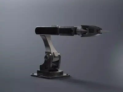 Robotic arm industrial style  welding 3D model