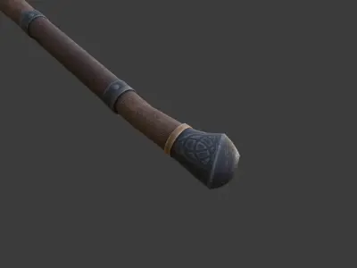 Viking Axe Low-poly 3D model 36