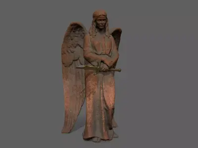 Angel Low-poly 3D model