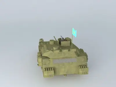 Armored personnel carrier Free 3D model by aelaman