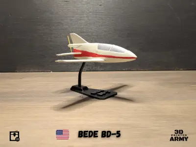 BEDE BD-5 MICRO scale-model aircraft  3D print model
