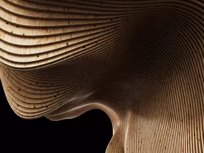 Parametric Big wall n1 part hall 3D model