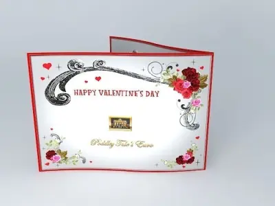 Valentine Girl  With Verse Free 3D model