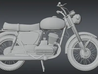 Motorcycle 3D model by iskenderpiagmo
