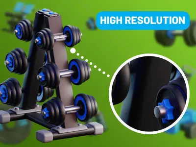 Gym and Fitness 3D model purchase