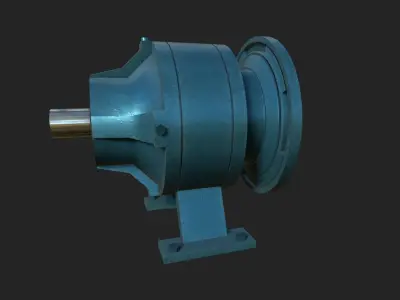 Planetary Gearbox Low-poly 3D model