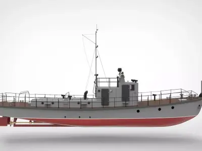 Yaroslavets Tugboat 3D model