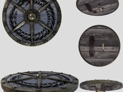 Assorted Shields 3D Model Pack