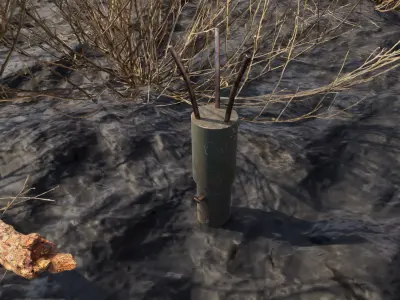 US WW2 M2 Anti-Personnel Mine 3D model