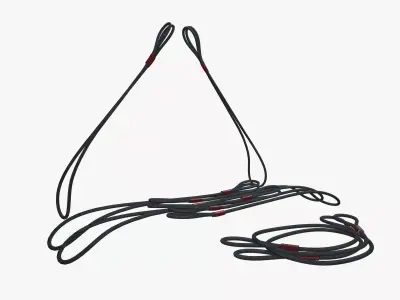 Lifting slings Low-poly 3D model