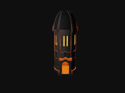Gondor Tower Low-poly 3D model